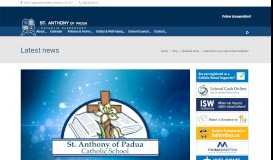 
							         Welcome to Our New School Website! | St. Anthony of Padua Catholic ...								  
							    