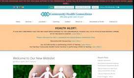 
							         Welcome to Our New Website! • Community Health Connections								  
							    