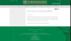 
							         Welcome to Our New Website - St. Benilde School - Metairie, LA								  
							    