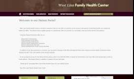 
							         Welcome to our Patient Portal! » West Linn Family Health Center - A ...								  
							    