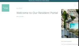 
							         Welcome to Our Resident Portal - The Vue apartments San Pedro CA								  
							    