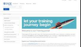 
							         Welcome to our Training portal | SAGE Publications Ltd								  
							    