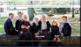 
							         Welcome to Port Regis								  
							    