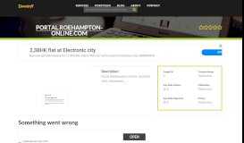 
							         Welcome to Portal.roehampton-online.com - Something went wrong								  
							    