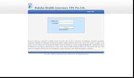 
							         Welcome To Raksha Health Insurance TPA Pvt.Ltd.								  
							    