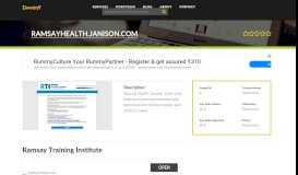
							         Welcome to Ramsayhealth.janison.com - Ramsay Training Institute								  
							    
