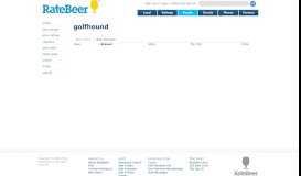 
							         Welcome to RateBeer.com golfhound								  
							    