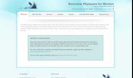 
							         Welcome to Riverview Physicians for Women | Richmond | Colonial ...								  
							    