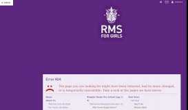
							         Welcome to RMS Senior School (age 11-16) | The Royal Masonic ...								  
							    
