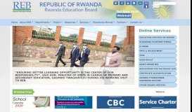 
							         Welcome to Rwanda Education Board								  
							    