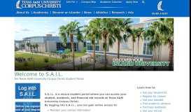 
							         Welcome to S.A.I.L. Texas A&M University-Corpus Christi								  
							    