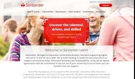 
							         Welcome to Santander talent | Santander Talent								  
							    