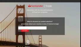 
							         Welcome to Santander Trade Hub								  
							    