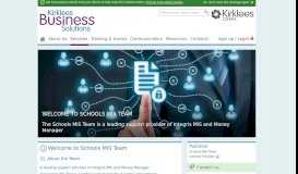 
							         Welcome to Schools MIS Team | Kirklees Business Solutions								  
							    