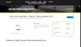 
							         Welcome to Secure.freescoreconnect.com - Customer Login ...								  
							    