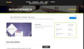 
							         Welcome to Selfcare.metronet.in - Synnefo Admin								  
							    