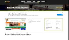 
							         Welcome to Shrirammatrimony.org - Home - Shriram ...								  
							    