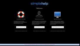 
							         Welcome to SimpleHelp								  
							    