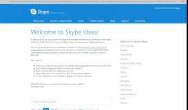 
							         Welcome to Skype Ideas!: New (3112 ideas) – Customer Feedback for ...								  
							    