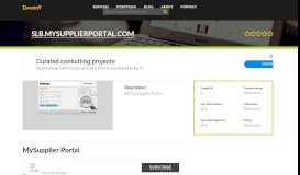 
							         Welcome to Slb.mysupplierportal.com - MySupplier Portal								  
							    