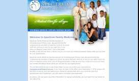 
							         Welcome to Spectrum Family Medicine								  
							    