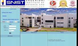 
							         Welcome to Sreenidhi Institute of Science & Technology								  
							    