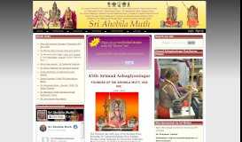 
							         Welcome to Sri Ahobila Muth Portal								  
							    