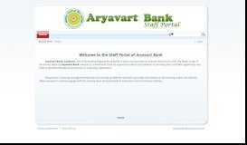 
							         Welcome to Staff Portal of Gramin Bank of Aryavart								  
							    