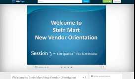 
							         Welcome to Stein Mart New Vendor Orientation - ppt download								  
							    