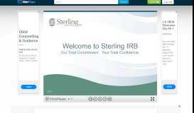 
							         Welcome to Sterling IRB Our Total Commitment. Your Total ...								  
							    