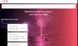 
							         Welcome to Sydney Airport - Flight Info, Parking, Hotels ...								  
							    