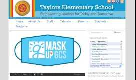 
							         Welcome to Taylors Elementary School! - Greenville County Schools								  
							    