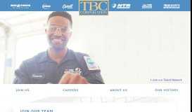 
							         Welcome to TBC Corporation Careers								  
							    