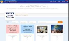 
							         Welcome to TCOLE Online Training								  
							    