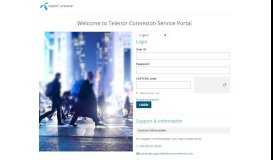 
							         Welcome to Telenor Connexion Service Portal								  
							    