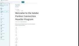 
							         Welcome to the Adobe Partner Connection Reseller Program | Adobe ...								  
							    