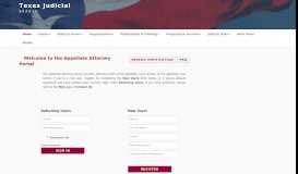 
							         Welcome to the Appellate Attorney Portal - My ASP ... - Texas Courts								  
							    