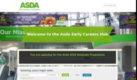 
							         Welcome to the Asda Career Center - Register or Login - TribePad								  
							    