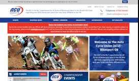 
							         Welcome to the Auto-Cycle Union (ACU) - Bikesport GB								  
							    