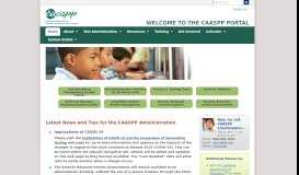 
							         Welcome to the CAASPP Website								  
							    