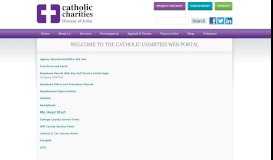 
							         Welcome to the Catholic Charities Web Portal								  
							    