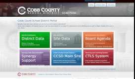 
							         Welcome to the CCSD Portal - Cobb County School District Portal								  
							    