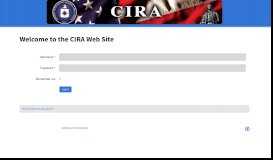 
							         Welcome to the CIRA Web Site								  
							    