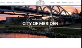 
							         Welcome to the City of Meriden, Connecticut								  
							    