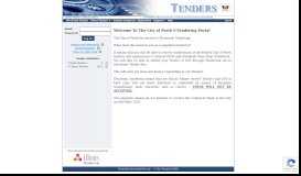 
							         Welcome To The City of Perth E-Tendering Portal - TenderLink								  
							    