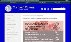 
							         Welcome to the Cortland County Health Department | Cortland County ...								  
							    