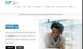 
							         Welcome to the Coventry University Aptitude Tests Portal (V2 ...								  
							    