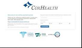 
							         Welcome to the Cox Health Barton Payment Portal								  
							    
