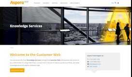
							         Welcome to the Customer Web | Aspera								  
							    