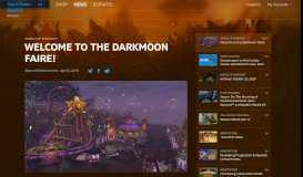 
							         Welcome to the Darkmoon Faire! — World of Warcraft — Blizzard News								  
							    